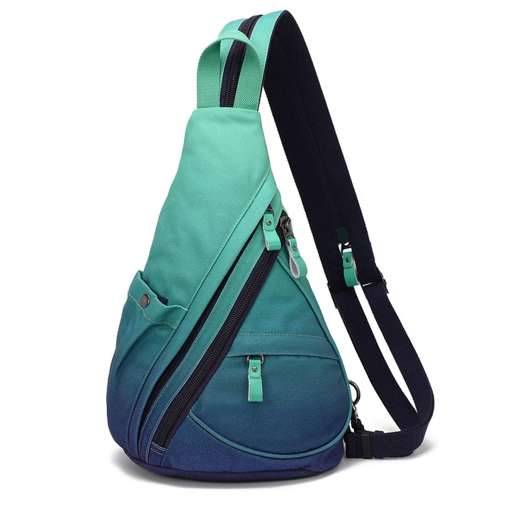 KL928 Canvas Sling Bag Rucksack Damen und Herren – Schulterrucksack Umhängetasche Crossbag Verstellb