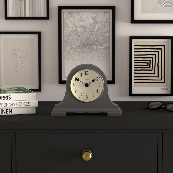 JONES CLOCKS® Speakeasy Kaminsimsuhr - Traditionelles/Klassisches Design - Schlafzimmeruhr - Wohnzim
