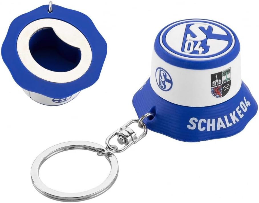 FC Schalke 04 Schlüsselanhänger Fischerhut mit Flaschenöffner Anhänger S04