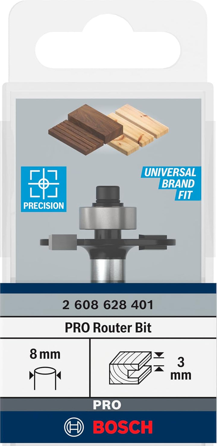 PRO Router Bit Slotting, L 3, Shank 8 mm 8mm Schaft 3 mm, 8mm Schaft 3 mm