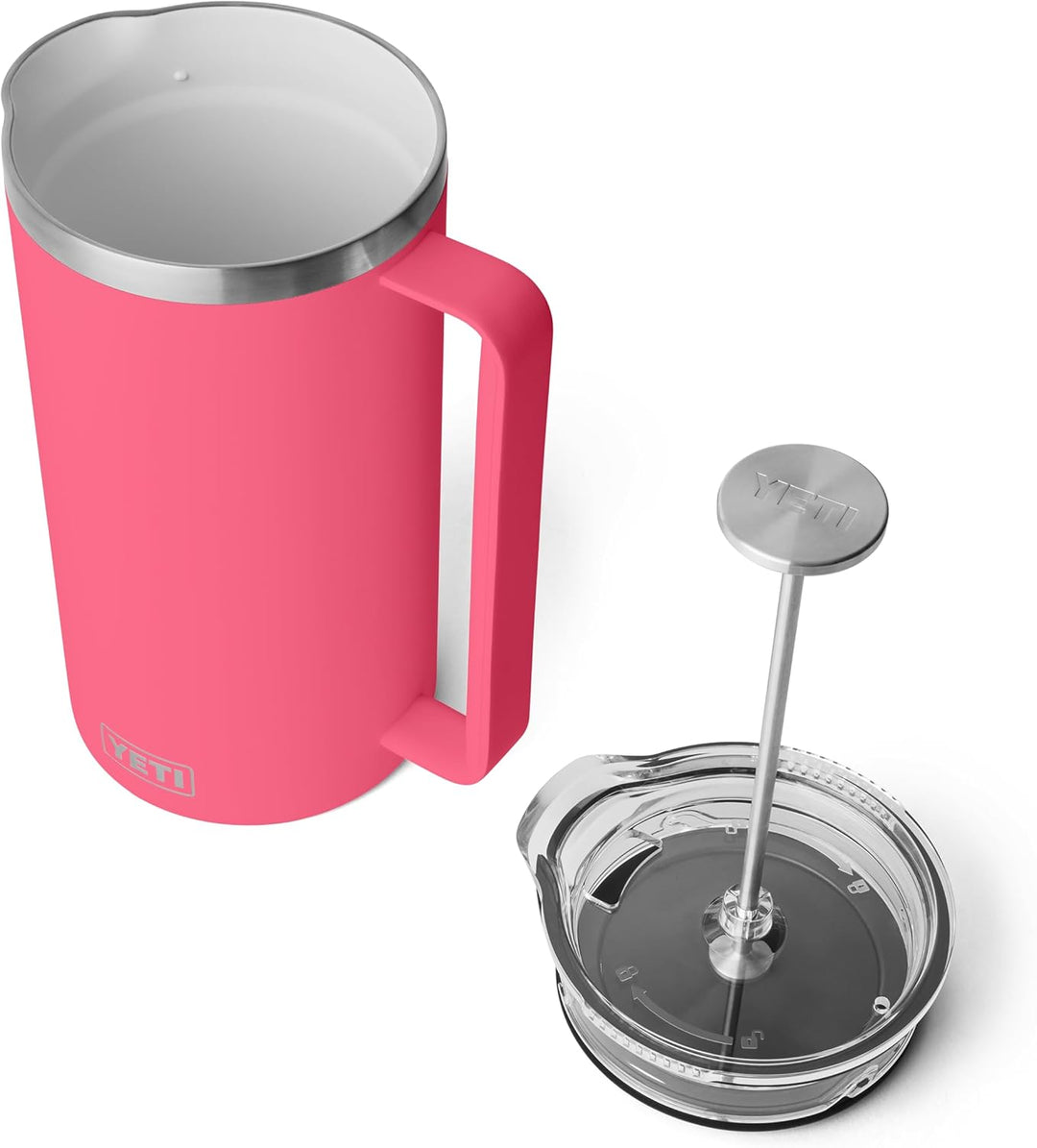 YETI Rambler Stempelkanne Mit DuraSip Keramikbeschichtung, Tropical Pink, 64 oz (1.9 L), Tropical Pi