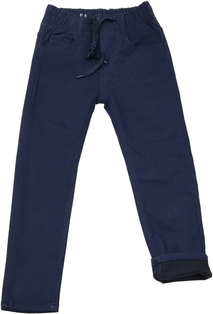 Fashion Boy Thermohose, Winterhose, gefütterte Stretch Hose, JT5872e 122 Dunkel Blau, 122 Dunkel Bla