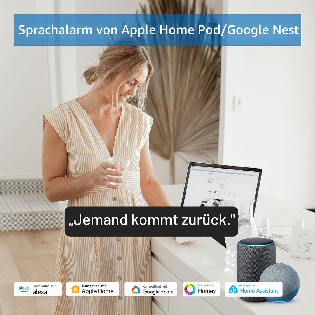 THIRDREALITY Zigbee Bewegungsmelder 4er-Pack, Zigbee Hub erforderlich, haustierfreundlich, Arbeit mi