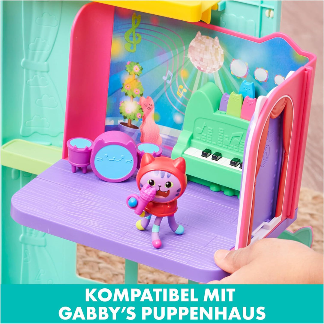 Gabby‘s Dollhouse Deluxe Raum, Groovy Music Room, Musikzimmer mit DJ Katzenminze (engl. DJ Catnip),