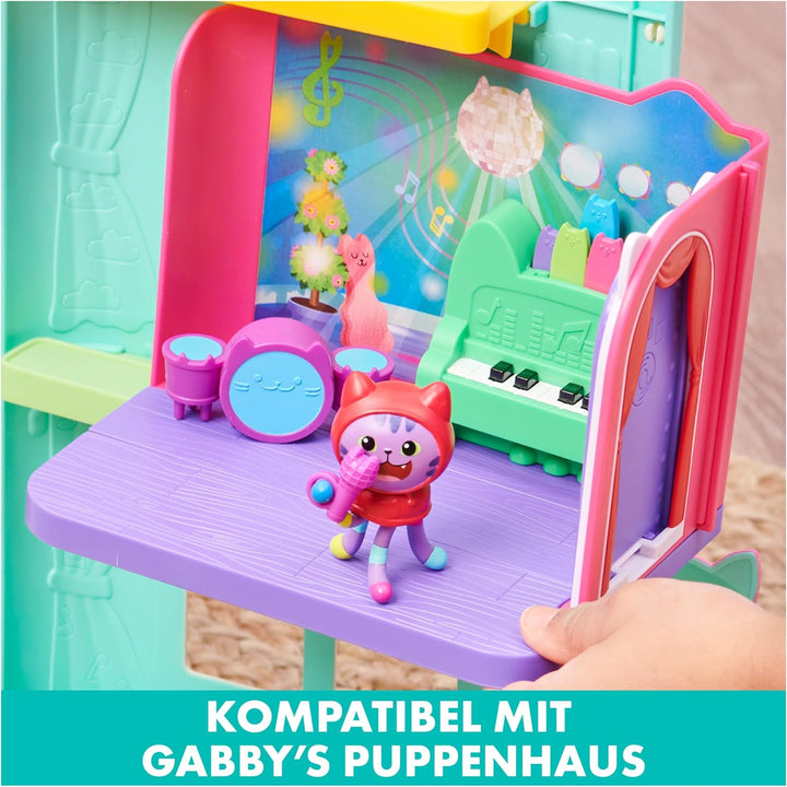 Gabby‘s Dollhouse Deluxe Raum, Groovy Music Room, Musikzimmer mit DJ Katzenminze (engl. DJ Catnip),