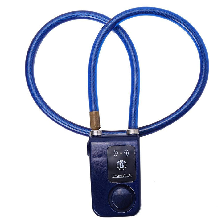 VGEBY Fahrradschloss mit Bluetooth App-Steuerung, 105 dB Alarm, Wasserdichtes Kettenschloss aus ABS-
