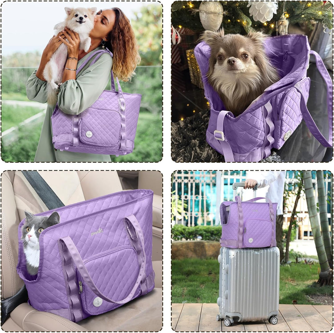 pecute Hundetasche für Kleine Hunde 4kg, Tragetasche Hund Hundetragetasche Leichte, Faltbare Hundetr