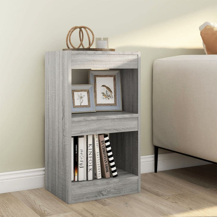 WIFESE Bücherregal Raumteiler 40x30x72 cm 2 Fächer Holzregal Regal für Arbeitszimmer Büro Wohnzimmer