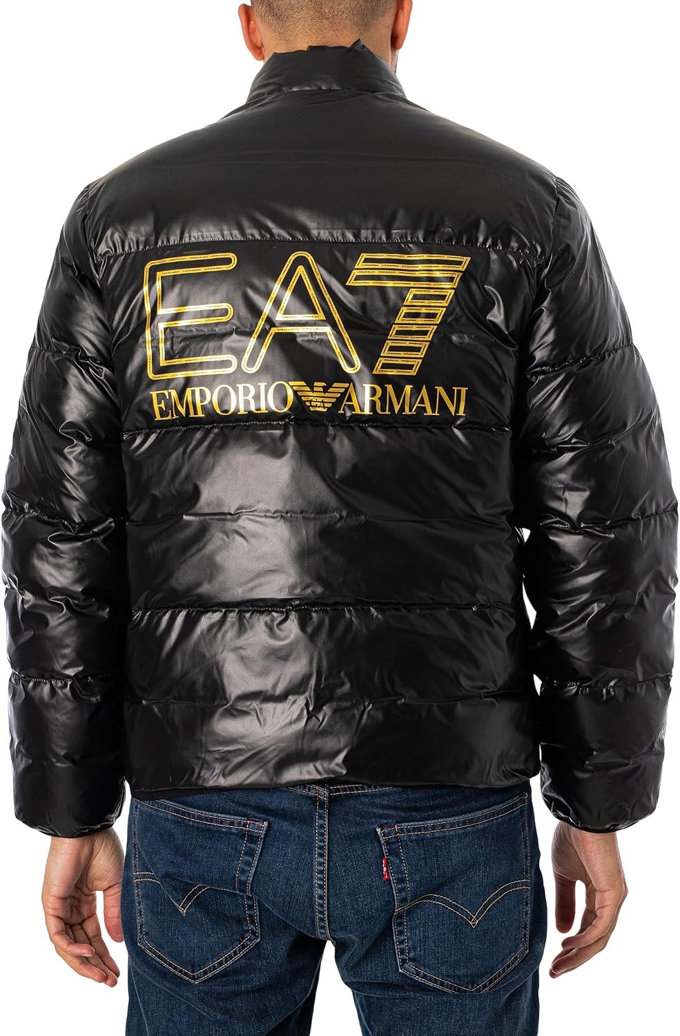 EA7 Gewebte Bomberjacke für Herren, Schwarz XXL Schwarz, XXL Schwarz
