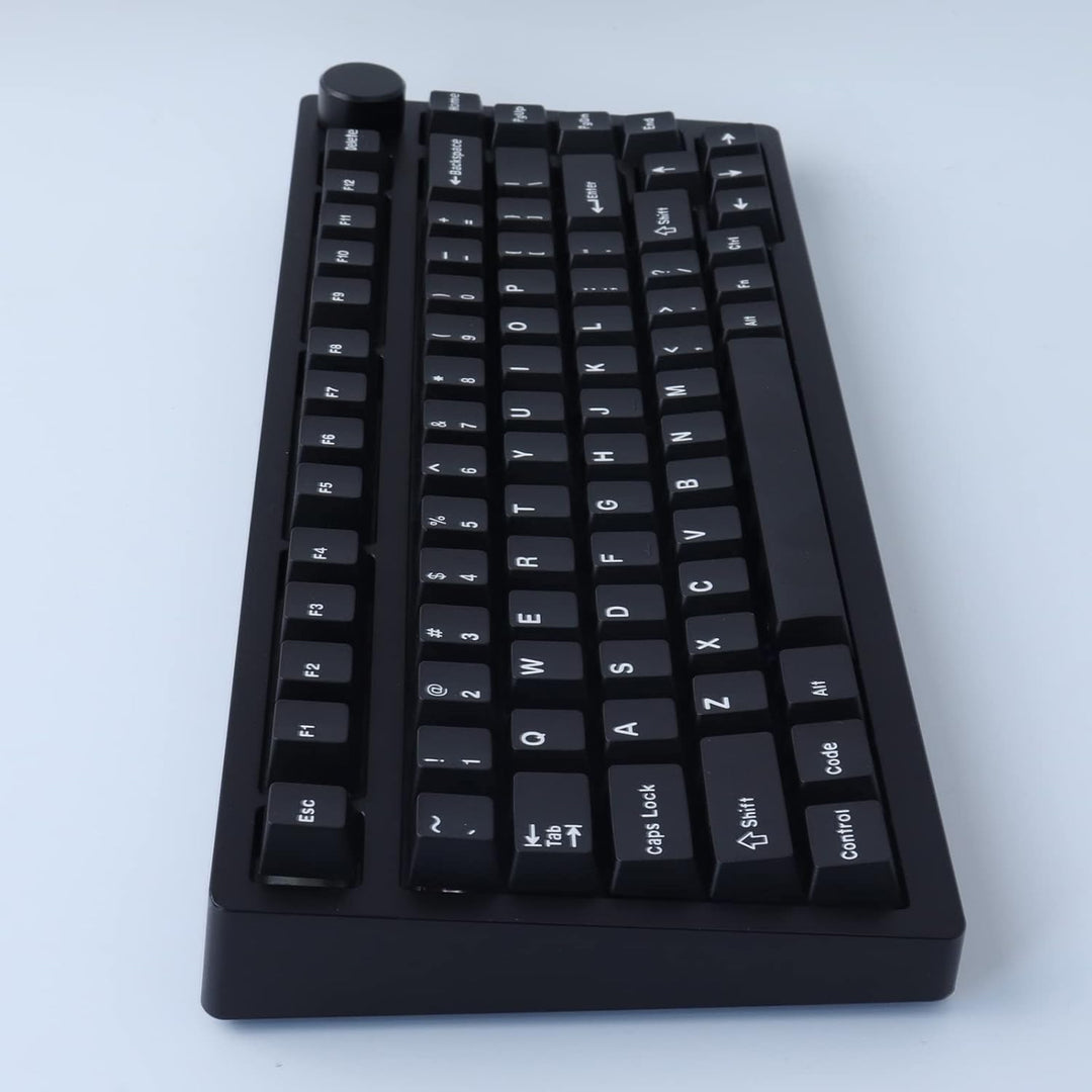 Hyekic Keycaps 173 Tasten Schwarze und Weisse Tastenkappen Double-Shot ABS Cherry Profil Custom Keyc