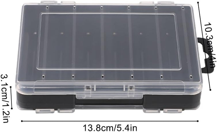 2 Stück Tackle Box Organizer, Angelbox, Doppelseitige Angelköder Aufbewahrungsbox mit Atmungsaktiven