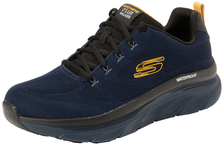 Skechers Herren D'lux Walker-Get Oasis Sneakers 41 EU Navy Engineered Mesh Yellow Trim, 41 EU Navy E