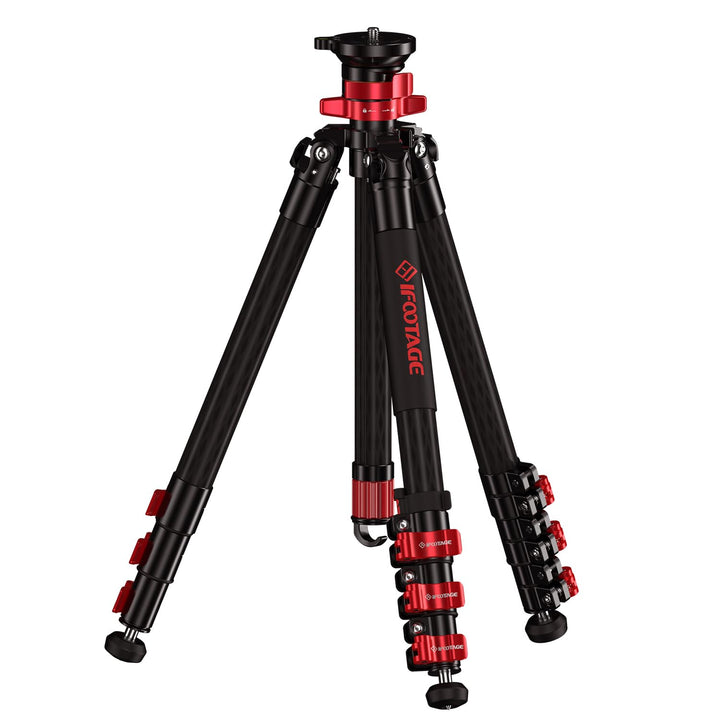 IFOOTAGE Gazelle TC5S,59"/150 cm Kamera Stativ,Kohlefaser-Videostativ, 3 Abschnitte mit Mittelstange