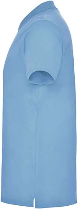 Poloshirt für Kinder, 100 % Baumwolle, mit kurzen Ärmeln, geripptem Kragen, Patte und drei Knöpfen,