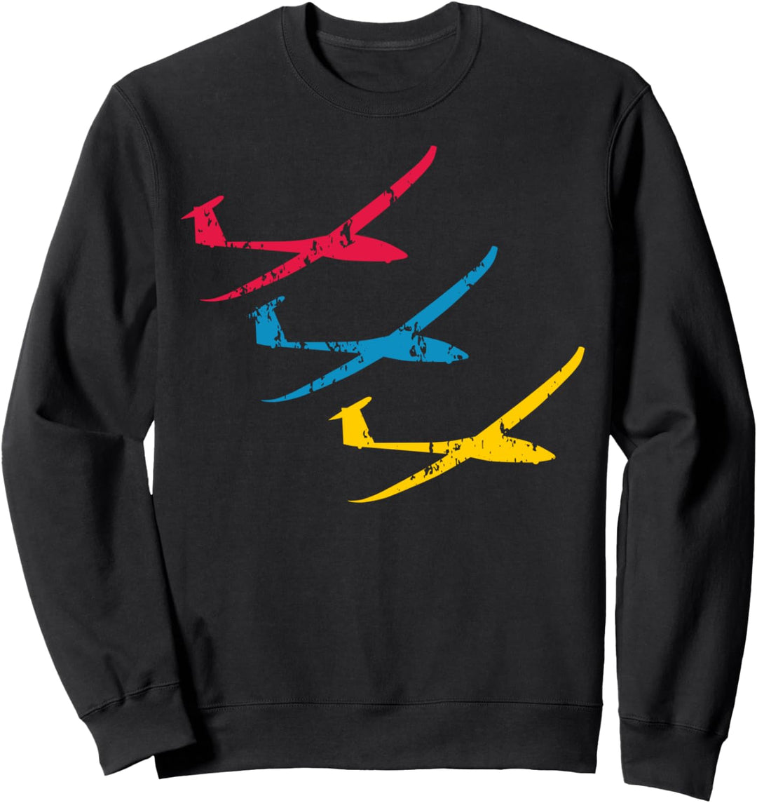 Segelflugzeug Segelfliegen Segelflieger Fliegen Vintage Fun Sweatshirt