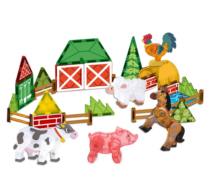 Magnetische Bausteine Set, 30 Stück Tier Magnet Tiles, Magnet Spiel, Dekoration für Zuhause Büro (Ba