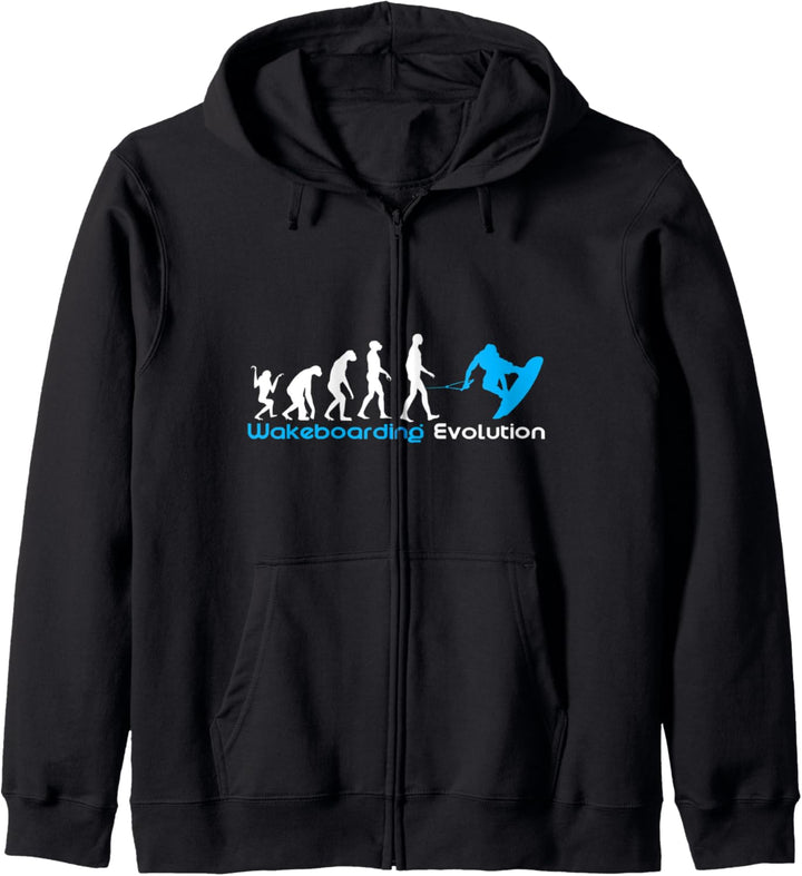 Wakeboard Surfen Evolution Wassersport Geschenk Kapuzenjacke