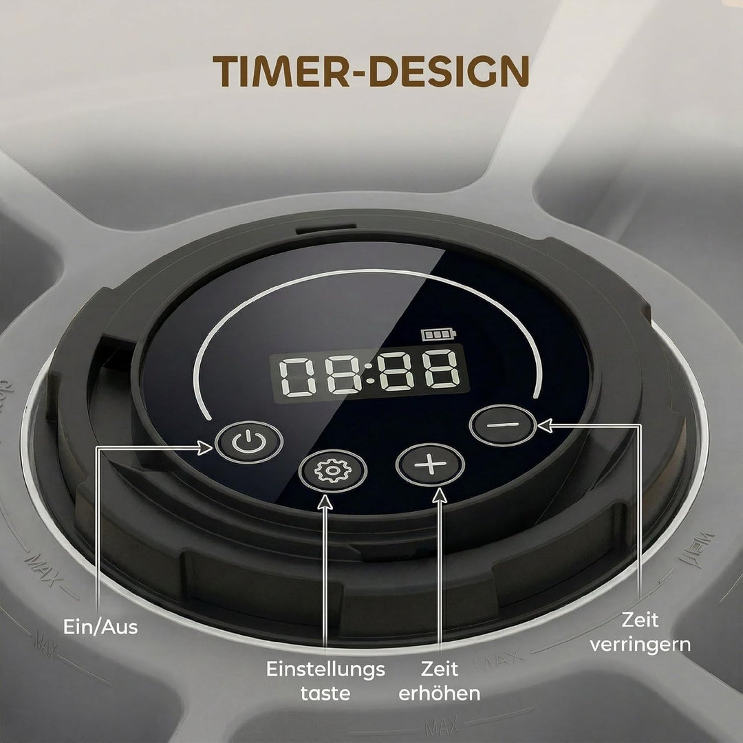 PawHut Futterautomat, automatischer kabelloser Futterspender mit programmierbarer Timer bis zu 6 Mah