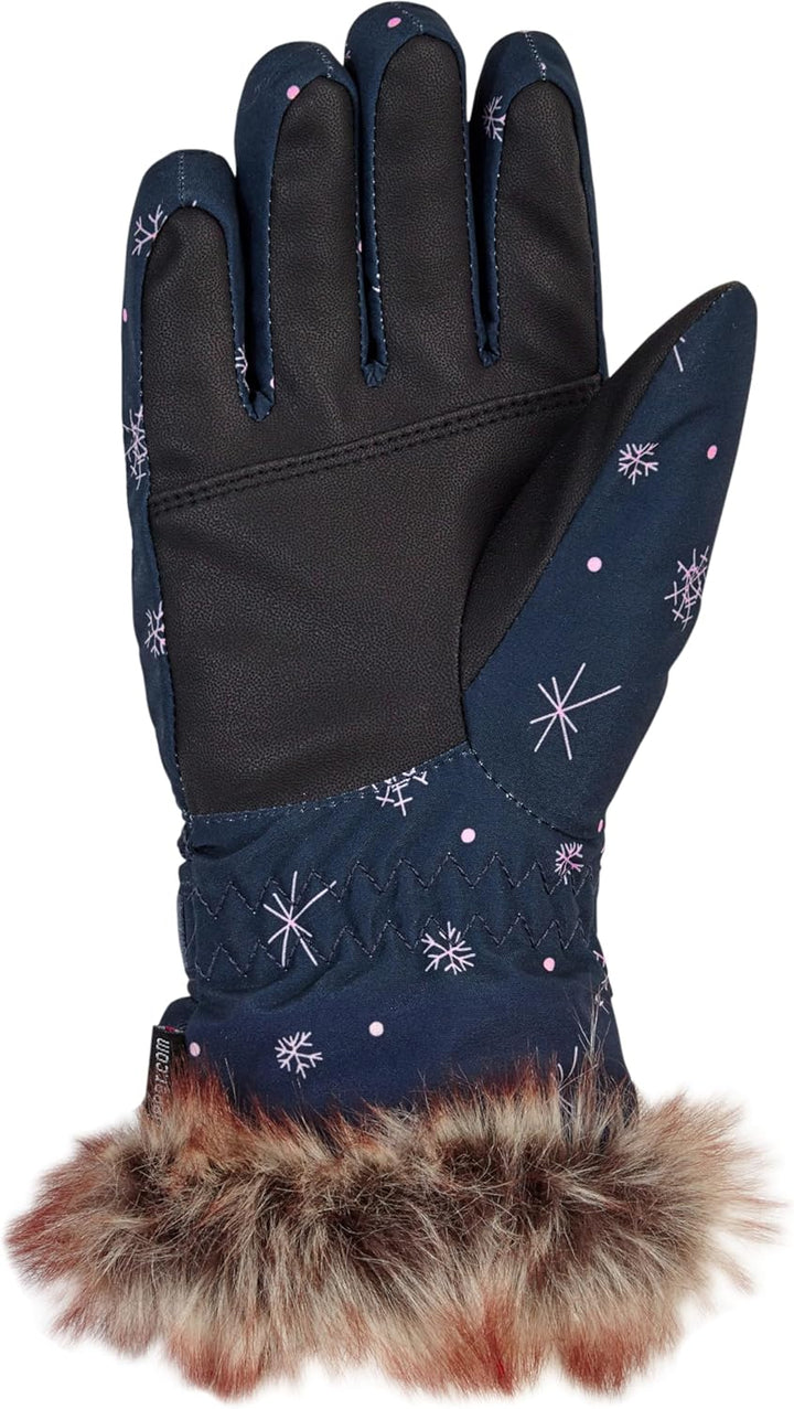Ziener Mädchen LIM GIRLS glove junior Ski-Handschuhe / Wintersport |warm, atmungsaktiv 7 snowcrystal