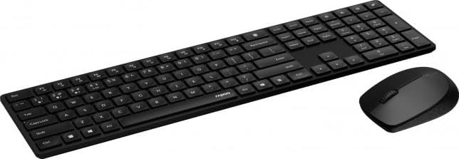 Rapoo Set Wireless Maus + Tastatur (Computermaus, Mouse, Keyboard, Wireless, Bluetooth, 1300 DPI, US