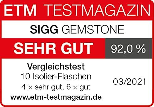 SIGG - Isolierte Trinkflasche - Thermoflasche Gemstone IBT - Mit Tasse - Auslaufsicher - Federleicht
