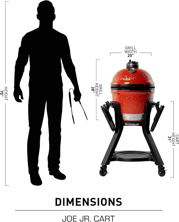 Kamado Joe KJ15112524 Joe Jr. Wagenständer, Schwarz Outdoor Living, Outdoor Living