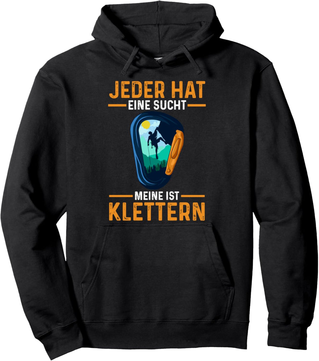 Bouldern Kletterer Klettern Pullover Hoodie