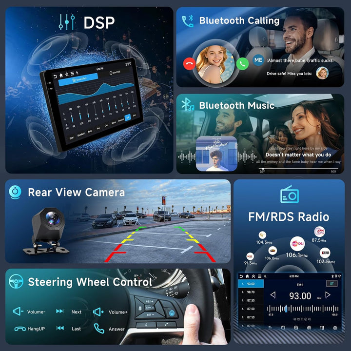 Hodozzy 4G+64G Autoradio für Opel Vivaro B 2014-2018/ Renault Traffic 3 2014-2021 Android 9 Zoll InC