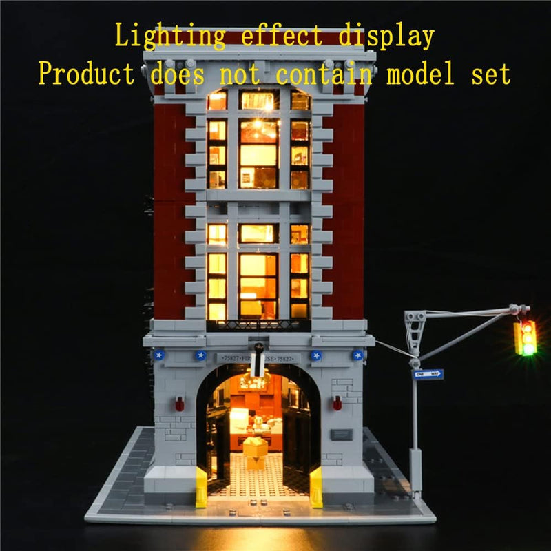 GEAMENT Licht-Set Kompatibel mit Lego Ghostbusters Feuerwehr-Hauptquartier (Firehouse Headquarters)