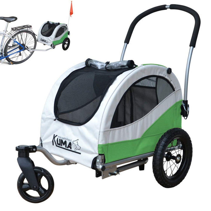 Papilioshop Kuma Anhänger für Fahrrad, Kinderwagen, Transport von Hunden und Tieren