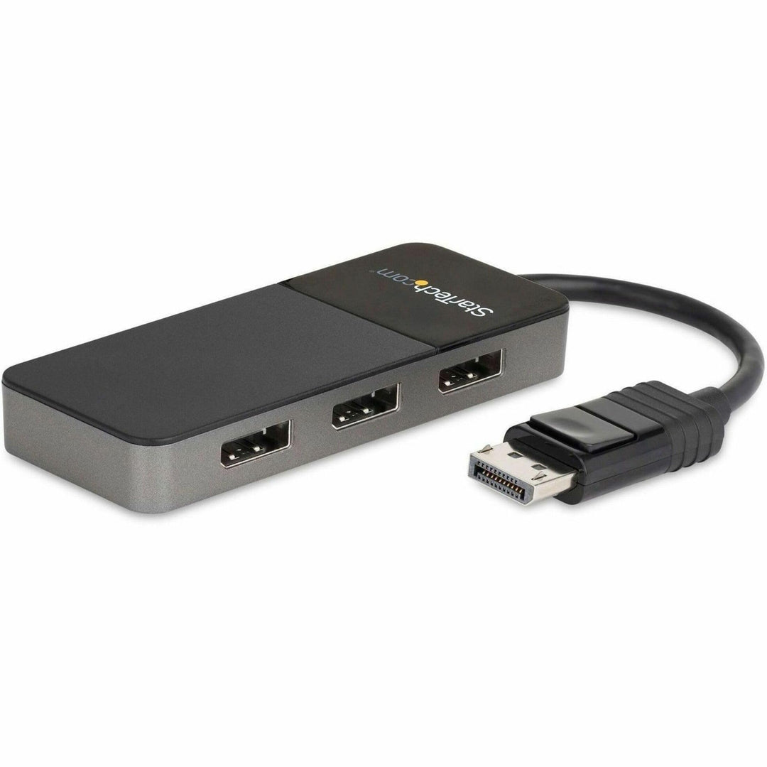 StarTech.com 3-Port Multi-Monitor DisplayPort Adapter, DP auf 3x DisplayPort 1.4 Splitter, Dreifach