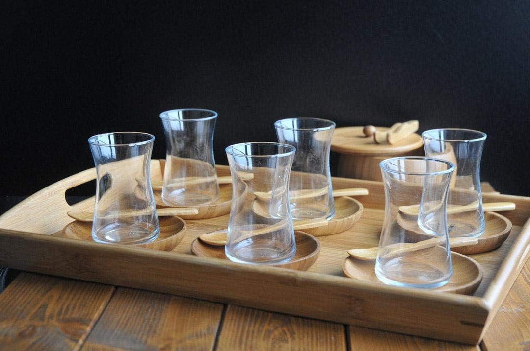 Bambum Set, 23-teilig Tee Set beige 4,5 x 6 cm