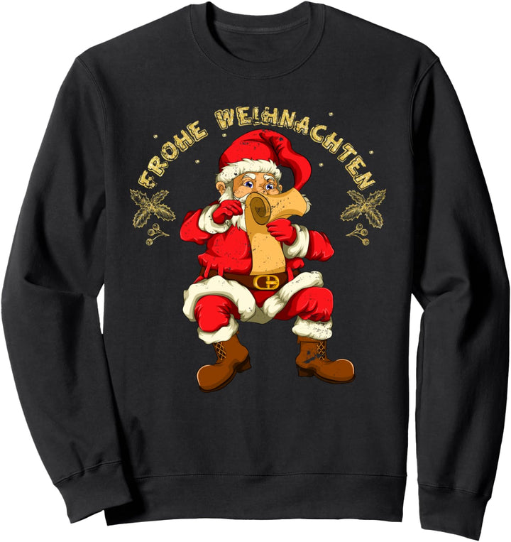 Frohe Weihnachten Geschenk Weihnachtsmann Santa Claus Sweatshirt