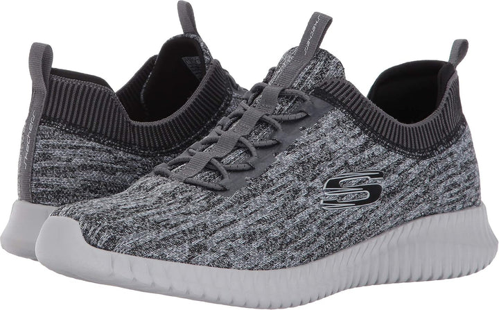 Skechers Herren Elite Flex Hartnell Halbschuhe 41 EU Gray Black Mesh Trim, 41 EU Gray Black Mesh Tri