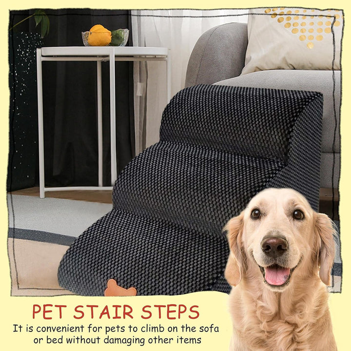 Haustiertreppe, 3-stufige / 4-stufige Haustiertreppe, Hundetreppe Katzentreppe Für Sofa Bett, Treppe