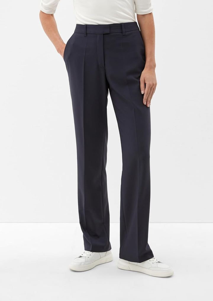 s.Oliver BLACK LABEL Damen Regular: Hose aus Viskosecrêpe 32W 5959, 32W 5959