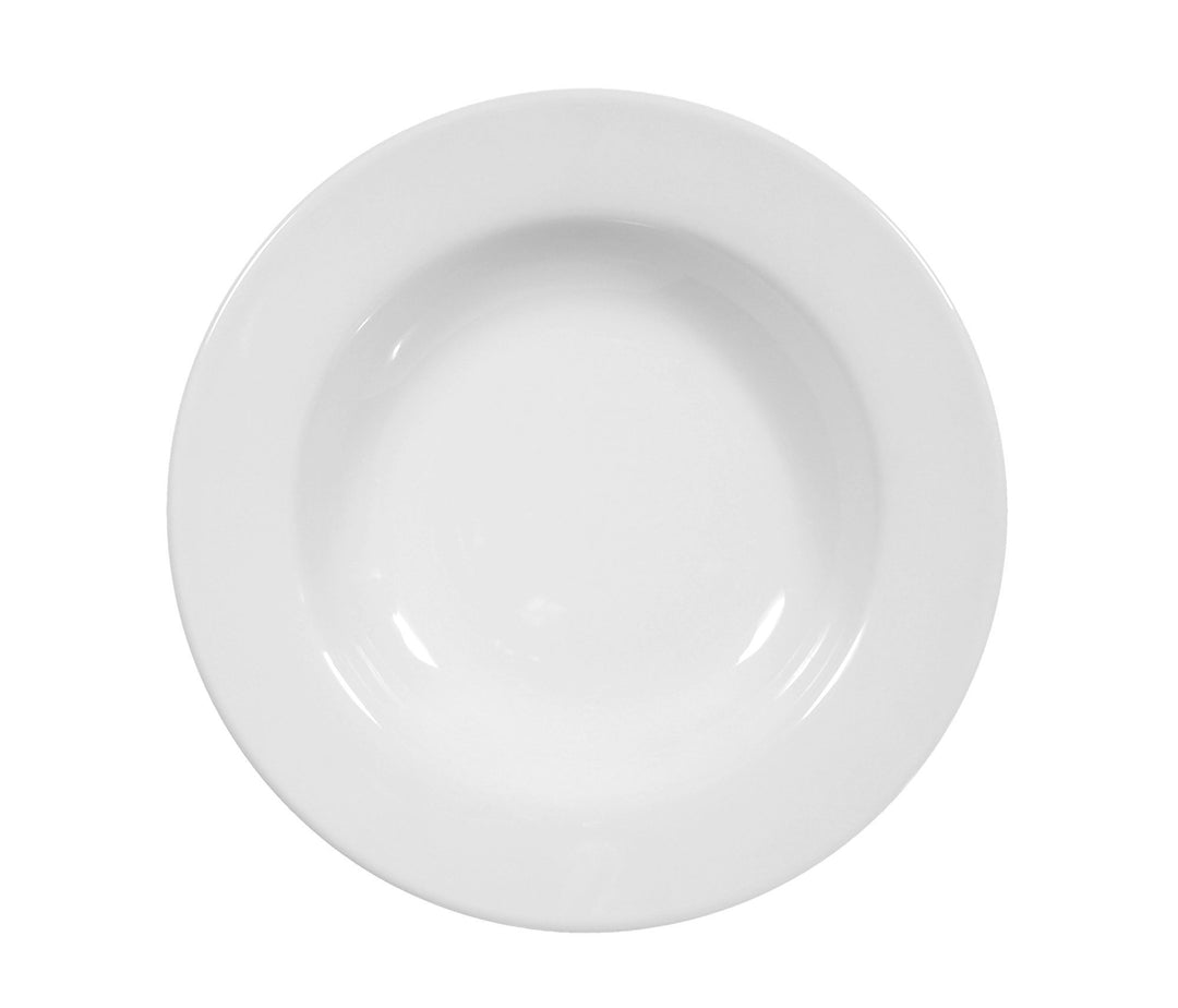Seltmann Weiden Suppenteller 23 cm Fahne 6 Stück Rondo Weiss Uni 7