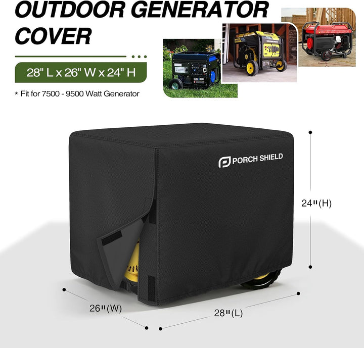 Porch Shield Wasserdichte Universal-Generatorabdeckung, 71,1 x 66 x 61 cm, für die meisten Generator