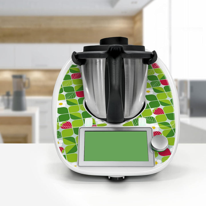 Deko Schutz Aufkleber kompatibel mit Küchenmaschine Thermomix TM6 Design Sticker Klebefolie Zubehör