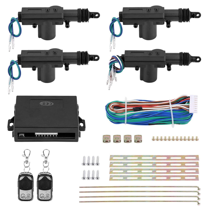 Ejoyous Universal Auto Türschloss Keyless Entry System Zentralverriegelung Fernbedienung Kit mit 4 S