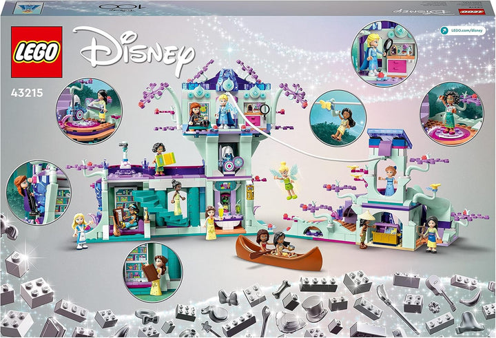 LEGO 43215 Disney Das verzauberte Baumhaus Set mit 13 Mini-Puppen, darunter Prinzessin Jasmine, ELSA