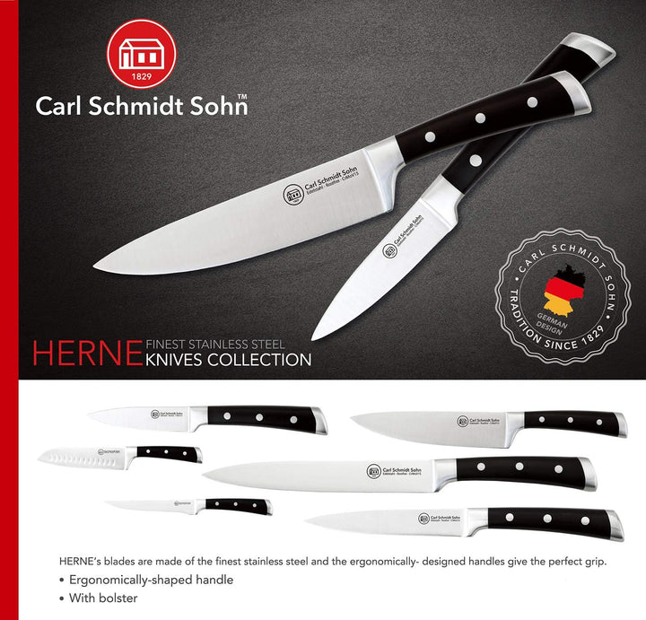 CS Kochsysteme 037994 Schneidwaren, Edelstahl, schwarz, 14 x 8,30 x 1,4 cm 14 cm Schwarz, 14 cm Schw