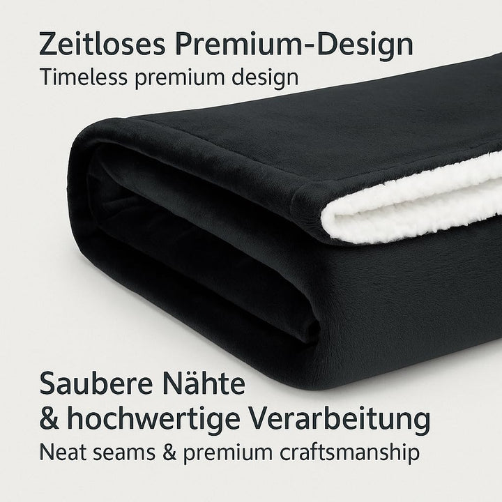 Betz Luxus Flanell Sherpa Kuscheldecke Flauschig Sofa Fleecedecke Verona - Wohndecke XXL Warm Sofade