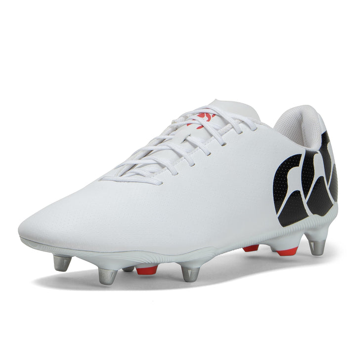 Canterbury Herren Speed Raze Soft Ground Rugby Boots Stiefel, Weiss