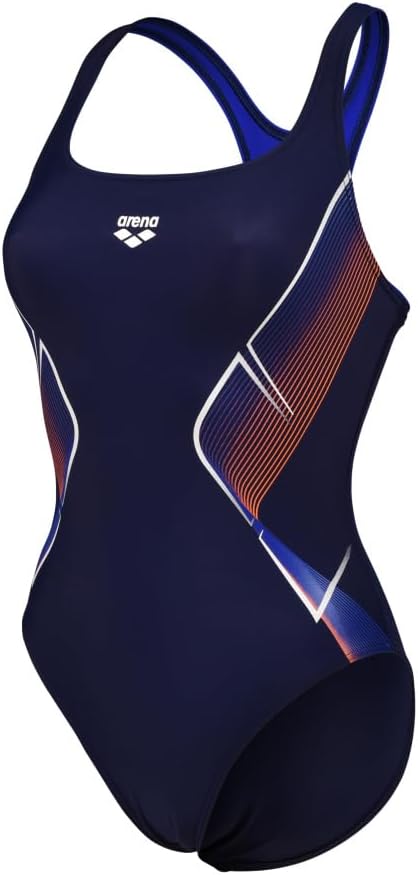 ARENA Damen Women's My Crystal Swimsuit Control Pro Back One Piece Swimsuit (1er Pack) 34 Navy-neonb