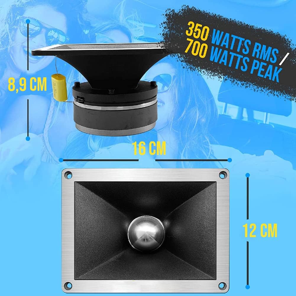 1 MASTER AUDIO BST300 Kompressions-hochtöner Driver 12 x 16 cm 350 watt rms und 700 watt max Disco P