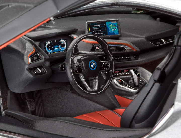 Revell 67670 Model Set BMW i8 originalgetreuer Modellbausatz für Fortgeschrittene, mit Basis-Zubehör