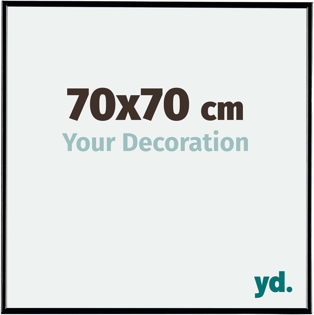yd. Your Decoration - Bilderrahmen 70x70 cm - Bilderrahmen aus Kunststoff mit Acrylglas - Antireflex
