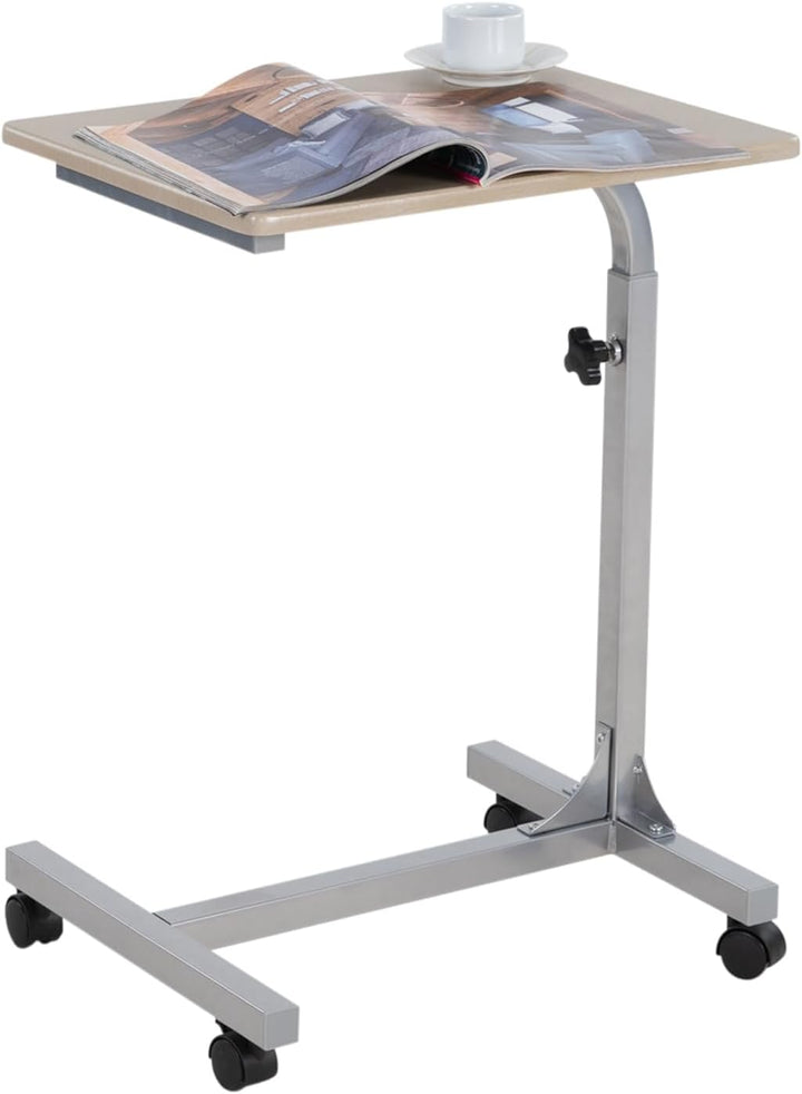 MEUBLE COSY Laptoptisch Höhenverstellbar mit Rollen Laptopständer Beistelltisch Sofatisch Nachttisch