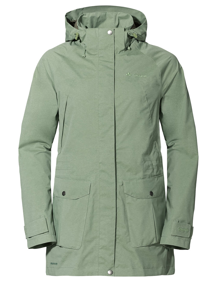 VAUDE Damen Women's Skomer Parka Jacke 34 Willow Green, 34 Willow Green